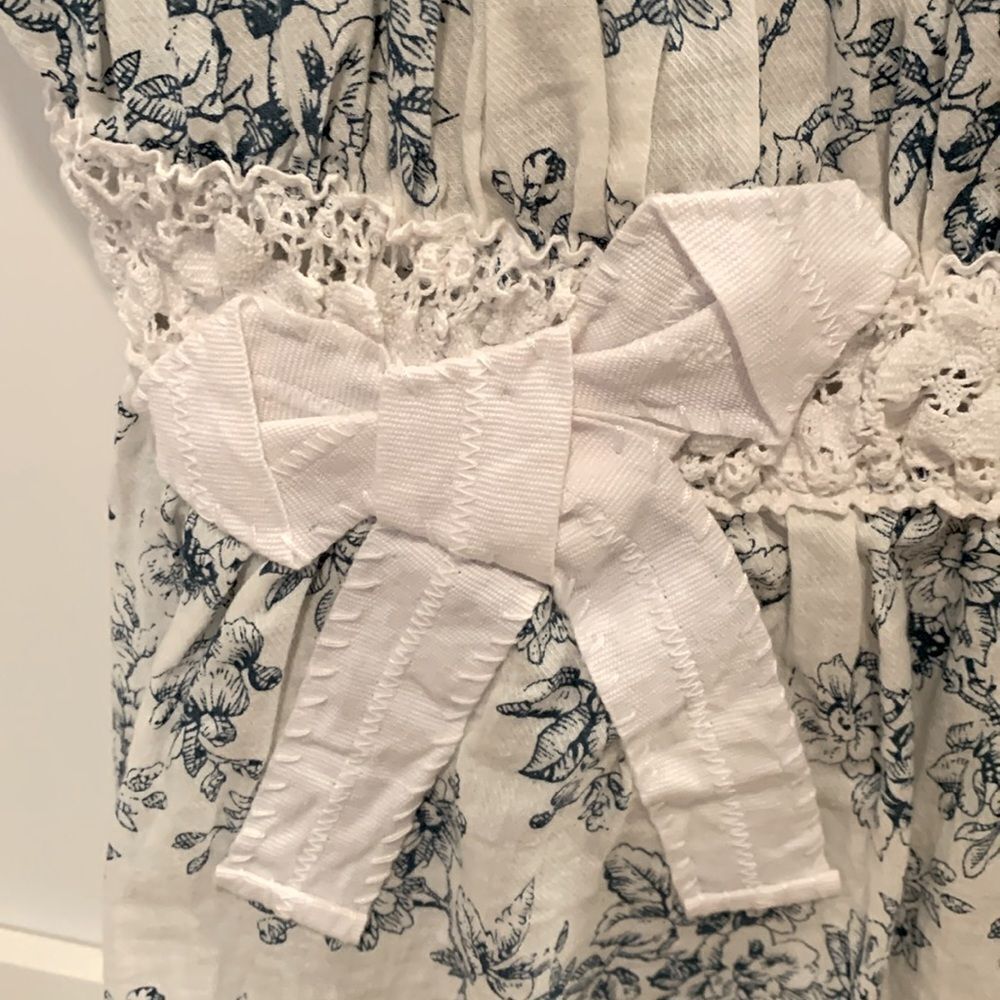 Women’s Anthropologie Toile Top Floral Print Sleeveless by Twill Twenty Two P/S - Picture 8 of 11